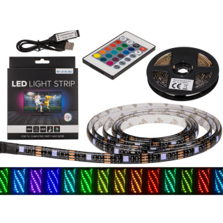 RGB LED svjetleća traka s daljinskim upravljačem - 2m