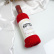 Ručnik u poklon kutiji boca vina - crveno