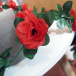 Girlanda s ružama - crvena