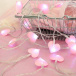 LED rasvjetni lanac - roza srca