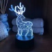 Lampa s 3D iluzijom - jelen