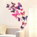 3D leptiri za zid - ljubičasti