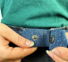 Elastični jeans remen - tamno plavi