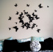3D leptiri za zid - crni