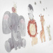 Zidne naljepnice - crtane životinje